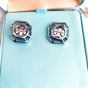 Tory Burch Silver Stud Earrings